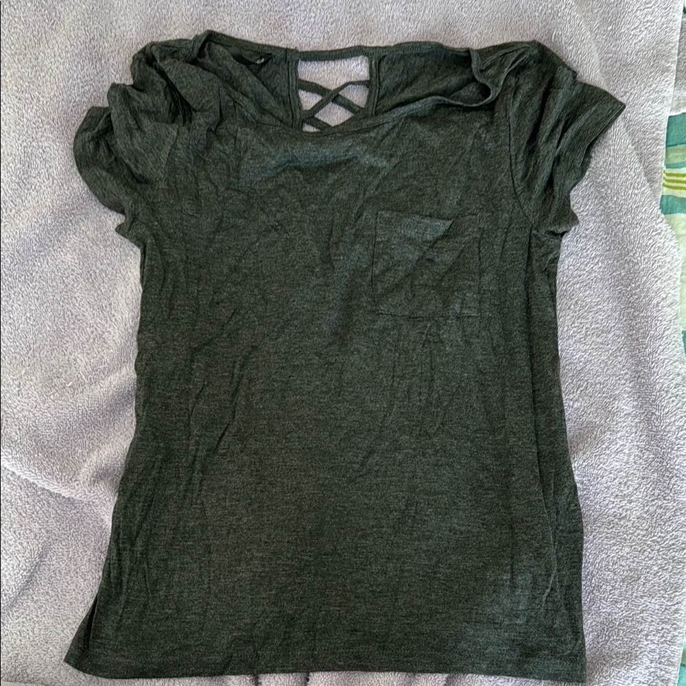Dark Gray Capri Top